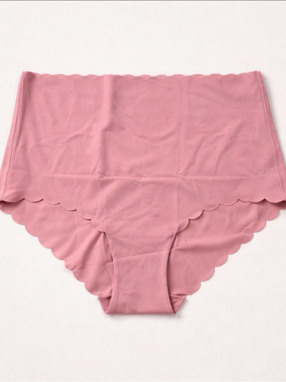 🌸 (3-Pack) No-Show Panties XS Seamless Stretch Scalloped Edge Pink Old Navy